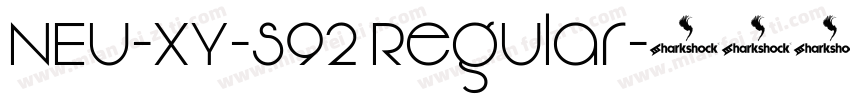 NEU-XY-S92 Regular字体转换